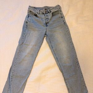 American Eagle Outfitters Light Blue Straight Leg Jeans